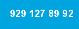 929 127 89 92 929 127 89 92